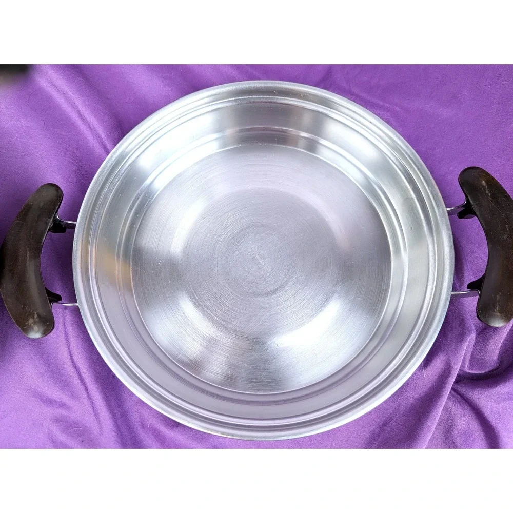 1950's Presto Pride Copper Bottom Pan/skillet Saute 9 Inch With Lid 2 Handle VTG